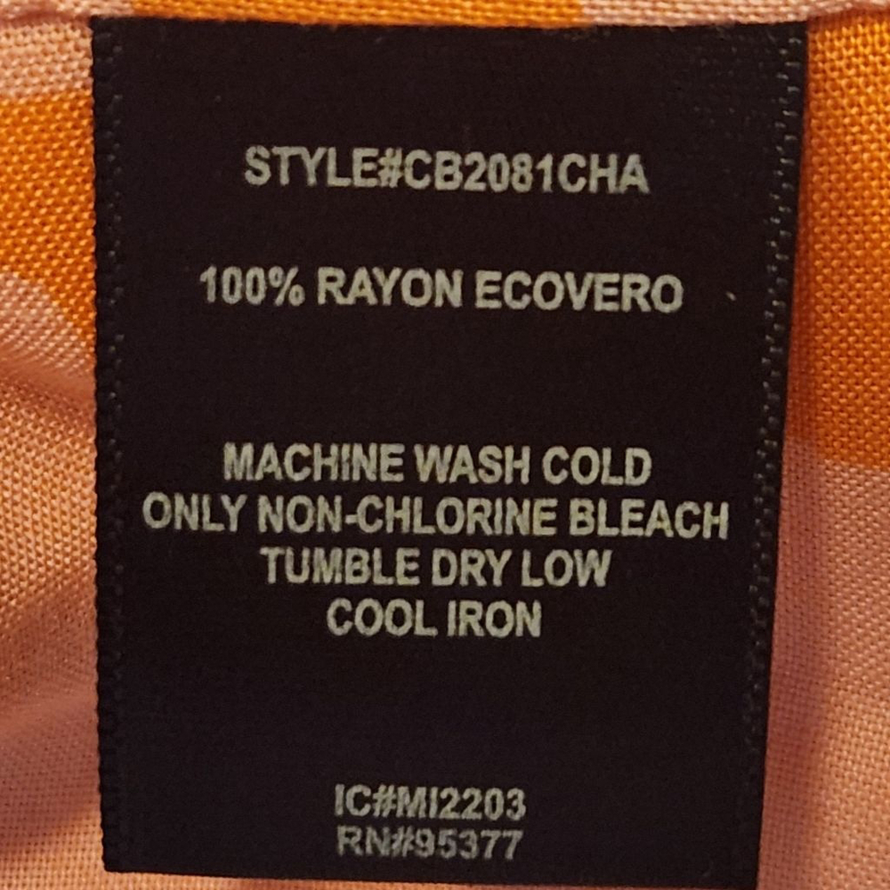 Sanctuary Orange and Pink Floral Cropped Top Medium NWT (7454) - Picture 6 of 7